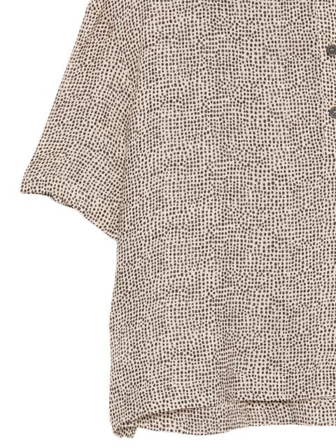 Alysi dot-print polo top - Neutrals