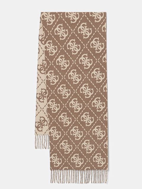 Guess szalik damski kolor brązowy wzorzysty W5BZ33 Z4210 - zdjęcie produktu nr 1