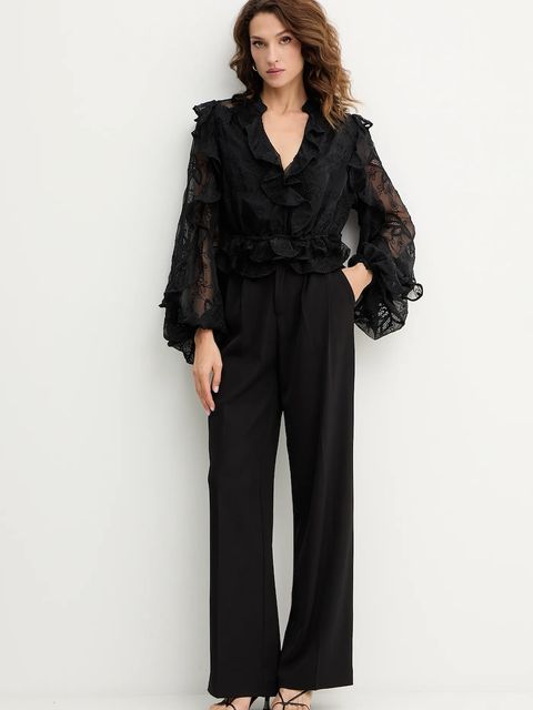 Bardot bluzka damska kolor czarny z aplikacją 59896TB2 - zdjęcie produktu nr 2