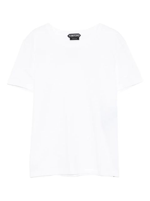 TOM FORD logo-embroidered cotton T-shirt - White - zdjęcie produktu nr 1
