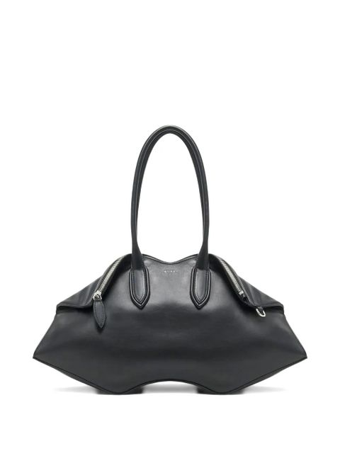 Alexander McQueen Manta leather shoulder bag - Black - zdjęcie produktu nr 2