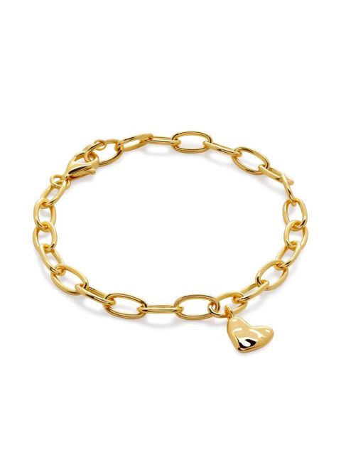 Monica Vinader 18kt gold vermeil Heart Charm bracelet - zdjęcie produktu nr 1