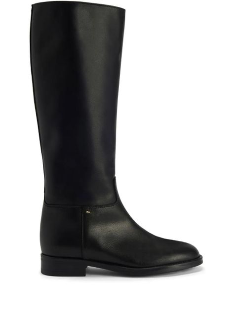 Giuseppe Zanotti Nourine leather mid-calf boots - Black - zdjęcie produktu nr 1