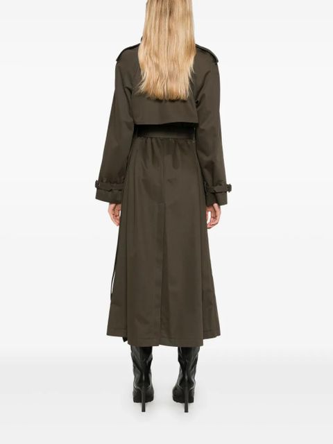 Alexander McQueen layered trench coat - Green