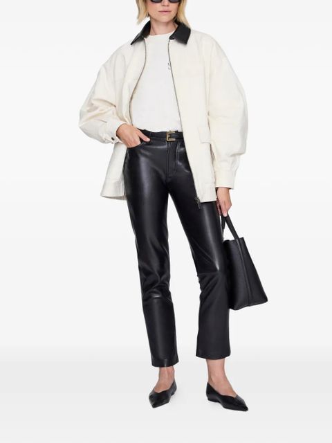 ANINE BING Shelley short-sleeve T-shirt - Neutrals