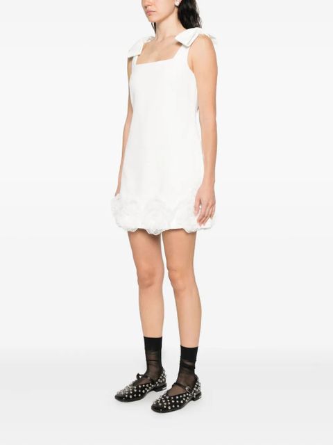 Self-Portrait sleeveless midi dress - White