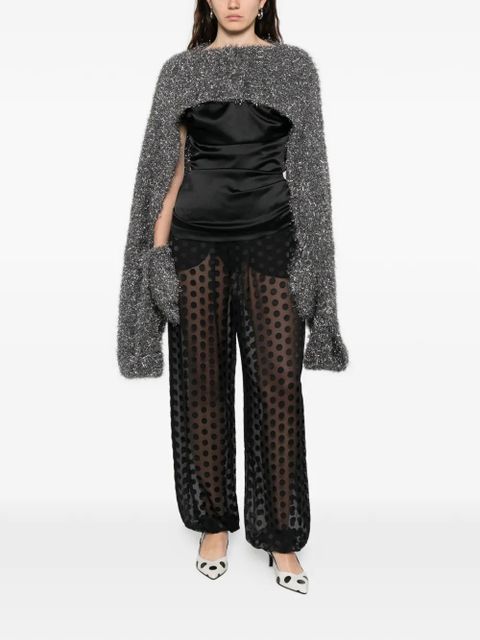 Moschino metallic crop top - Grey - zdjęcie produktu nr 2