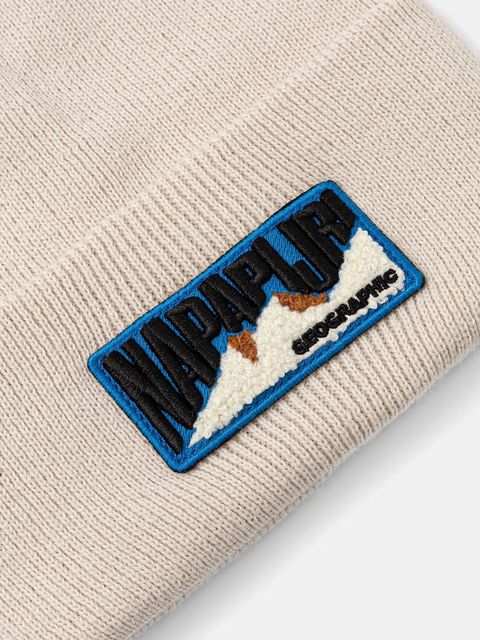 Napapijri czapka F-Montepiana kolor beżowy NP0A88T6N1J1