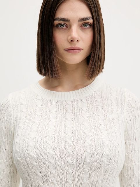 Hollister Co. sweter damski kolor beżowy lekki KI350-5305-101