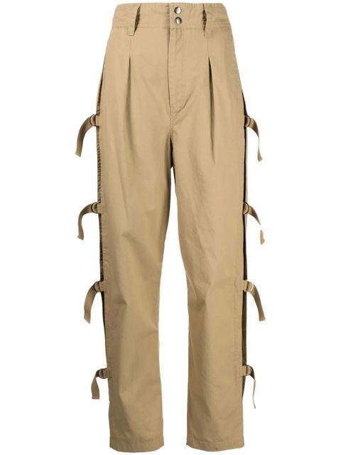 MARANT ÉTOILE Keowina high-waisted tapered trousers - Neutrals - zdjęcie produktu nr 1