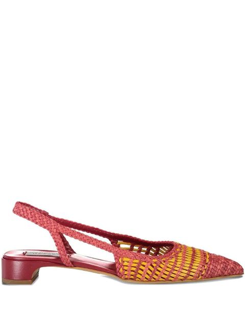 Gabriela Hearst 25mm Perro interwoven slingback pumps - Pink - zdjęcie produktu nr 1