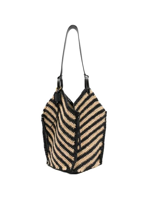 ISABEL MARANT Tampa striped shoulder bag - Black - zdjęcie produktu nr 1