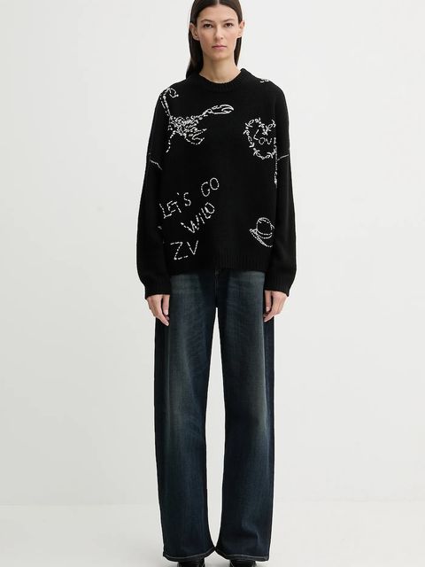 ZADIG&VOLTAIRE sweter wełniany damski kolor czarny KWSW02902