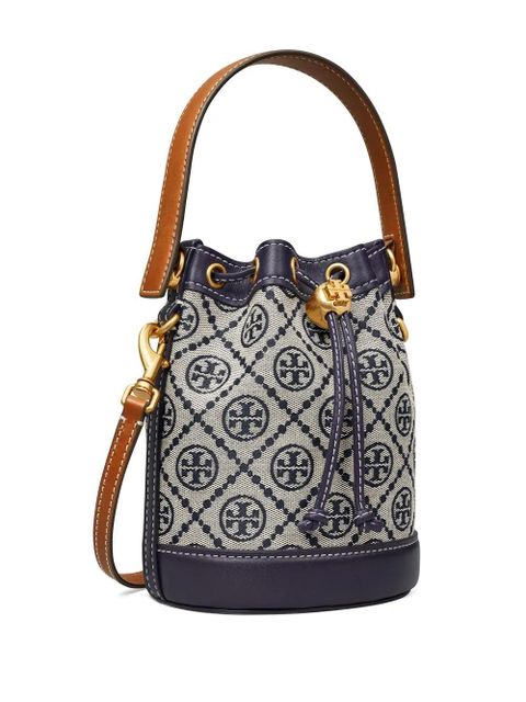 Tory Burch T Monogram bucket bag - Blue