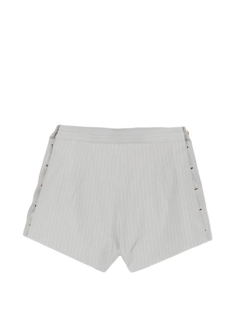 Vivienne Westwood stripe-pattern button-embellishment shorts - Grey - zdjęcie produktu nr 2