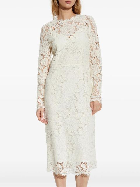 Dolce & Gabbana DNA floral-lace midi dress - White - zdjęcie produktu nr 2