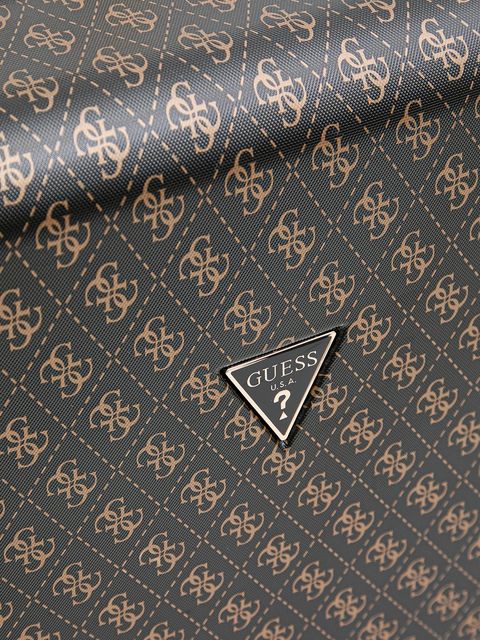 Guess walizka JESCO kolor brązowy TWHB83 89988