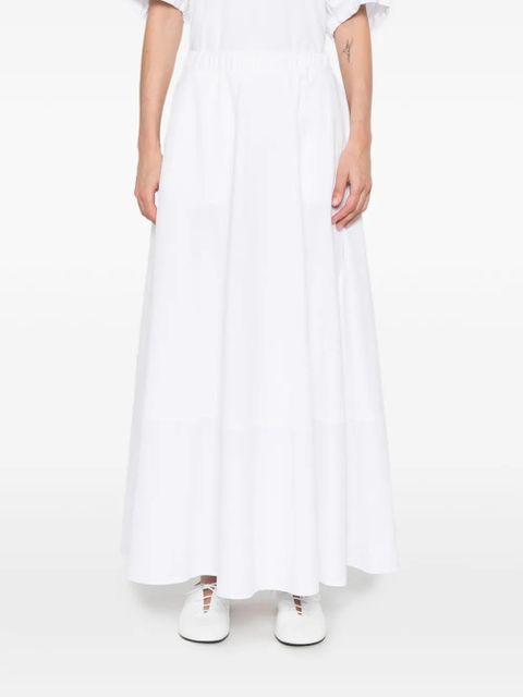 Max Mara Mmlribes gathered skirt - White