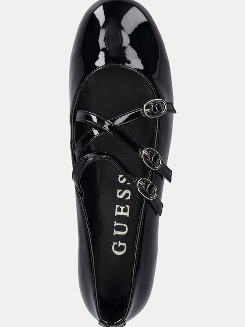 Guess baleriny KALDRA kolor czarny FLTKAL PAF02