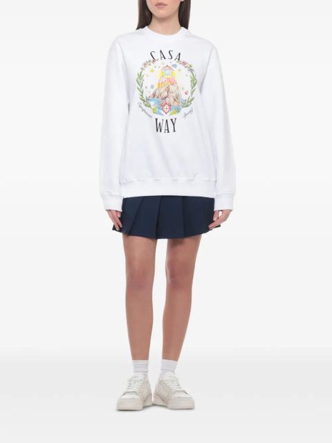 Casablanca graphic-print sweatshirt - White