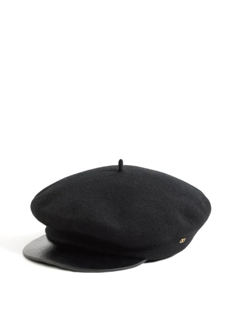 Valentino Garavani Vlogo baker boy cap - Black