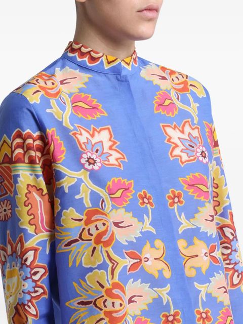 ETRO floral-print shirt - Blue