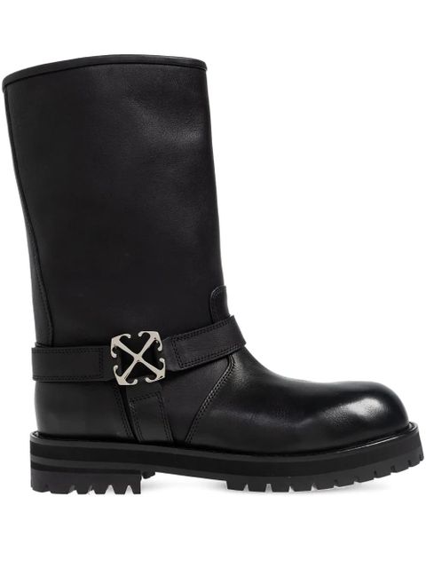 Off-White 40mm buckle strap boots - Black - zdjęcie produktu nr 1