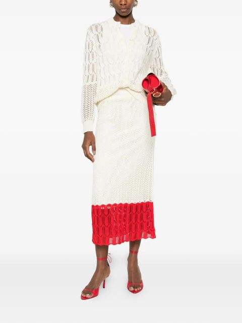 Jil Sander elastic-waistband midi skirt - Neutrals - zdjęcie produktu nr 2