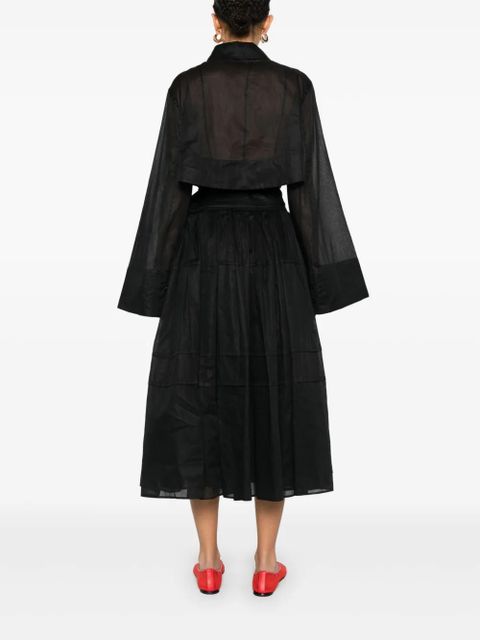 Jil Sander cotton midi dress - Black