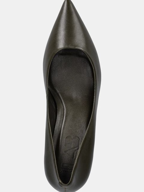 Answear.LAB szpilki skórzane kolor zielony