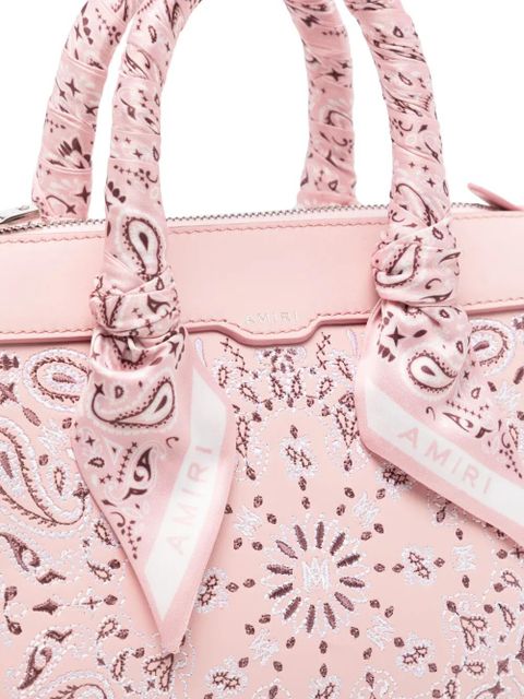 AMIRI Bandana Micro Triangle crossbody bag - Pink