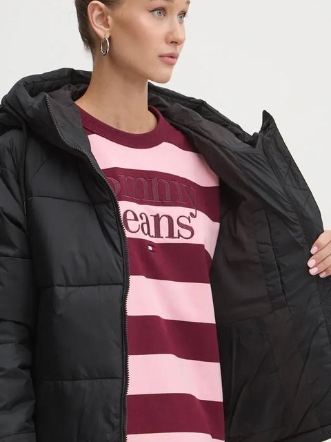 Tommy Jeans kurtka damska kolor czarny przejściowa DW0DW18841