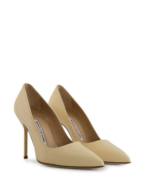 Manolo Blahnik 105mm leather pumps - Neutrals