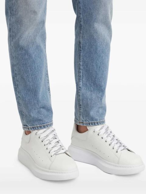 Alexander McQueen Oversized leather sneakers - White