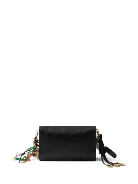 Prada small Soft Sound leather shoulder bag - Black