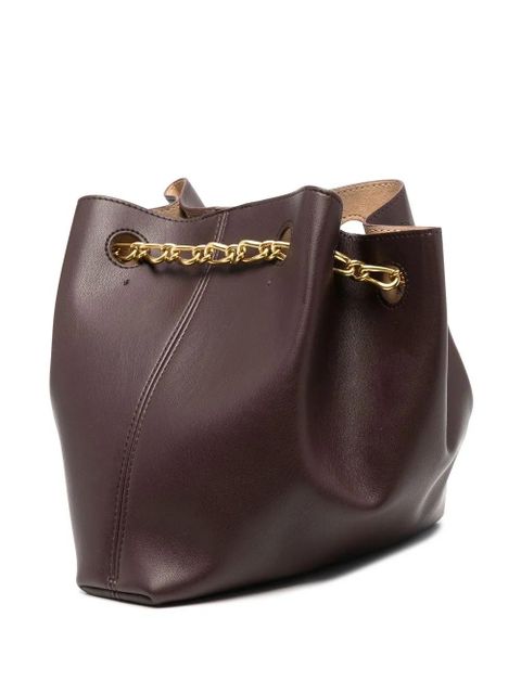 Nanushka chain-link top-handle tote - Brown