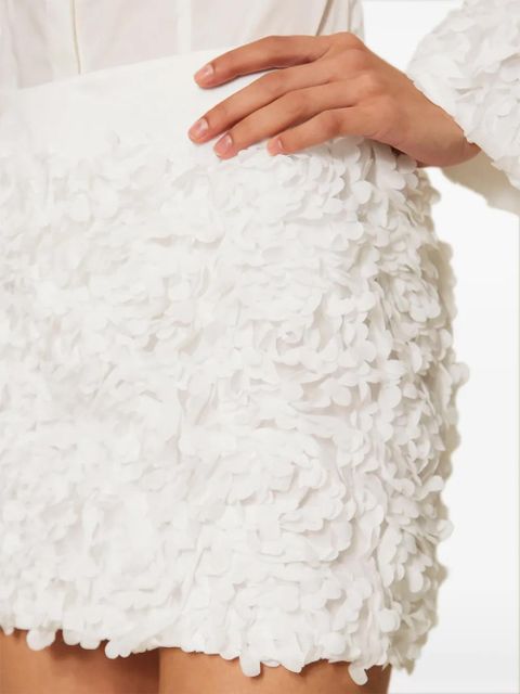 TWINSET flower mini skirt - White