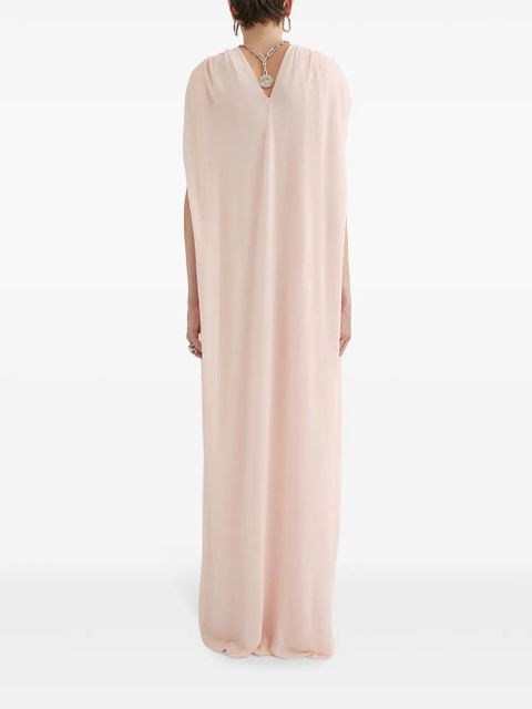 Jil Sander draped maxi dress - Neutrals