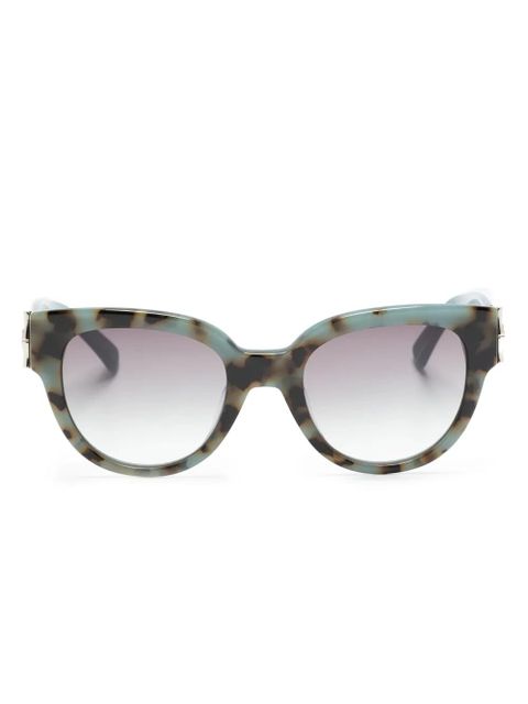 Longchamp tortoiseshell-effect cat-eye sunglasses - Blue - zdjęcie produktu nr 1