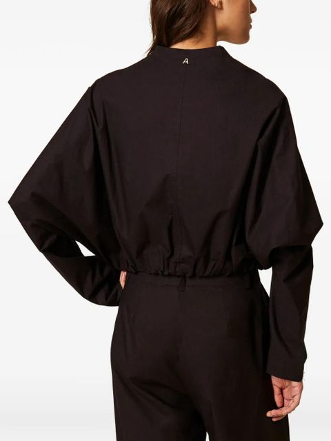 TWINSET full-zip bomber jacket - Black