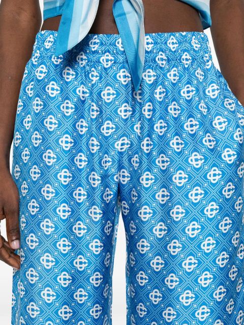 Casablanca gradient pattern trousers - Blue