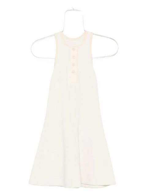 Nanushka button-front ribbed mini dress - Neutrals - zdjęcie produktu nr 1