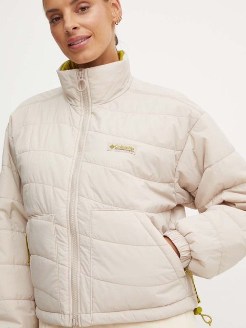 Columbia kurtka Wallowa Insulated damska kolor beżowy przejściowa oversize 2090751 - zdjęcie produktu nr 1