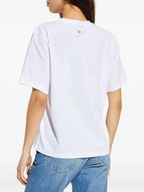 Victoria Beckham slogan-print T-shirt - White - zdjęcie produktu nr 2