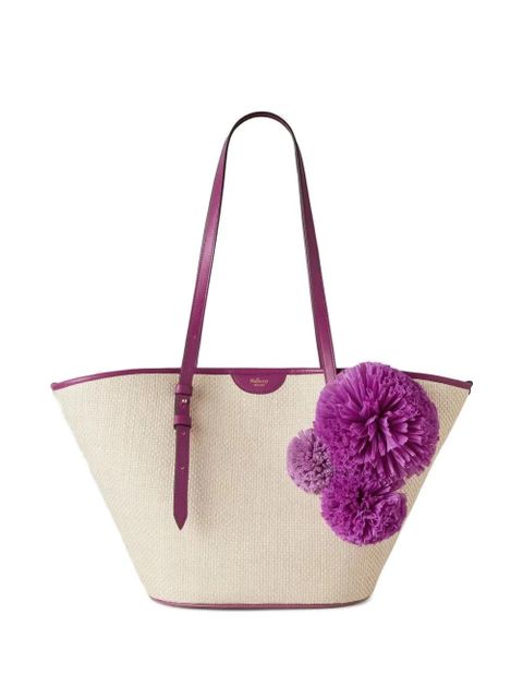 Mulberry pom-pom tote bag - Neutrals