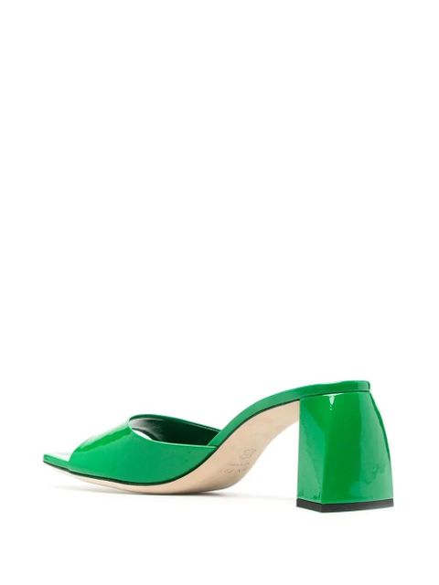 BY FAR Romy 55 patent leather sandals - Green - zdjęcie produktu nr 2