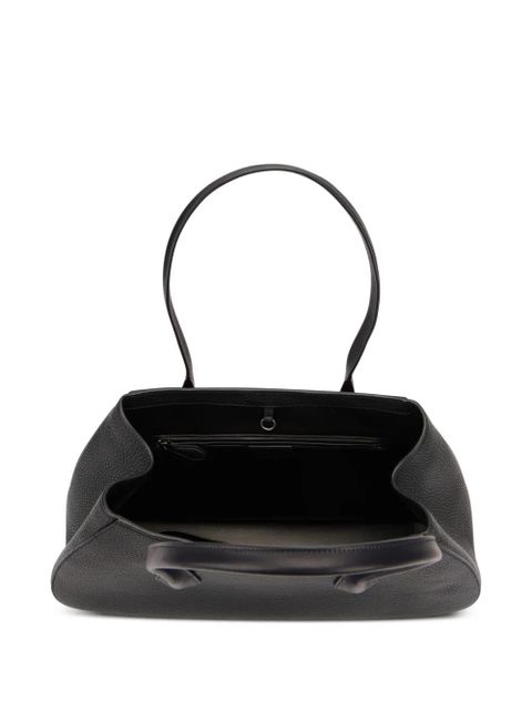 The Row Alger textured tote bag - Black