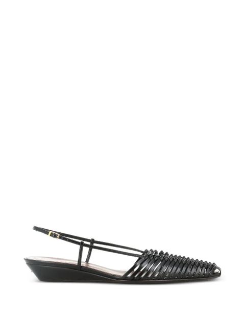 Giuseppe Zanotti Jane woven slingback sandals - Black - zdjęcie produktu nr 1