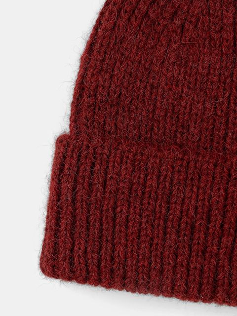 Answear.LAB czapka z wełną kolor czerwony