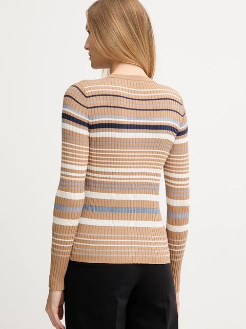 United Colors of Benetton kardigan damski kolor brązowy lekki 1E3RE502D